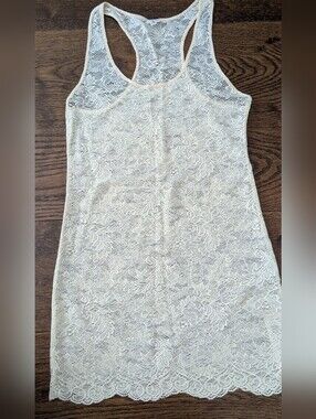 Aritzia Wilfred Cream Lace Tank Top - S